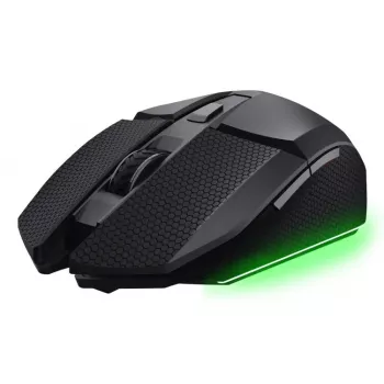 Ratón gaming TRUST GXT 122 Felox+ — diestro, óptico, RF Wireless + Bluetooth, 10000 DPI, 7 botones, Multi-LED, negro