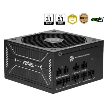 Fuente de alimentación MSI MAG A650GLS PCIE5 650 W 24 pines ATX ATX Negro
