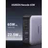 Ugreen Nexode cargador rápido de sobremesa 65 W, 2x USB-A + 2x USB-C (90747)