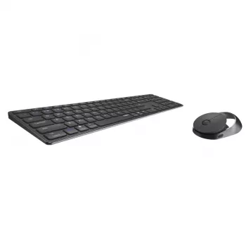 Rapoo 9850M Teclado ratón incluido Hogar RF Wireless Bluetooth QWERTZ Alemán Gris