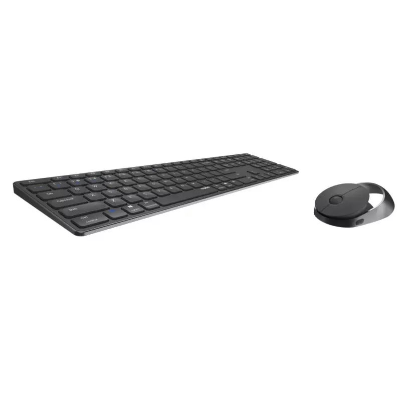 Rapoo 9850M Teclado ratón incluido Hogar RF Wireless Bluetooth QWERTZ Alemán Gris
