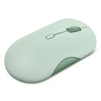 Ratón inalámbrico Bluetooth óptico ambidiestro Lenovo 350 2400 DPI, 6 botones, verde