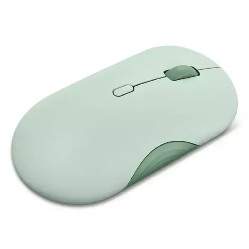 Ratón inalámbrico Bluetooth óptico ambidiestro Lenovo 350 2400 DPI, 6 botones, verde