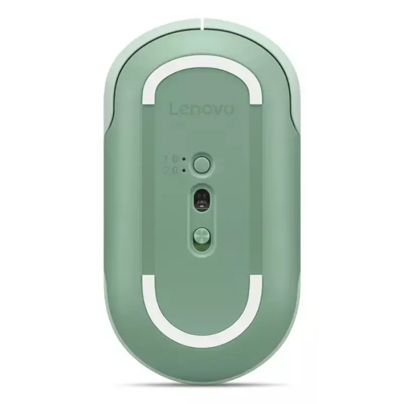 Ratón inalámbrico Bluetooth óptico ambidiestro Lenovo 350 2400 DPI, 6 botones, verde