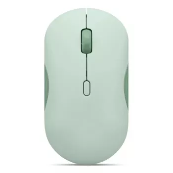 Ratón inalámbrico Bluetooth óptico ambidiestro Lenovo 350 2400 DPI, 6 botones, verde