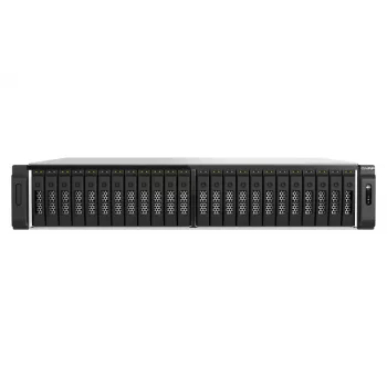 QNAP TS-H3077AFU-R7-64G NAS/servidor de almacenamiento Rack (2U) AMD Ryzen™ 5 64 GB DDR5 0 TB QuTS hero Black, metálico