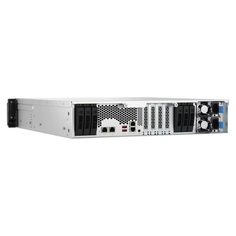 QNAP TS-H3077AFU-R7-64G NAS/servidor de almacenamiento Rack (2U) AMD Ryzen™ 5 64 GB DDR5 0 TB QuTS hero Black, metálico