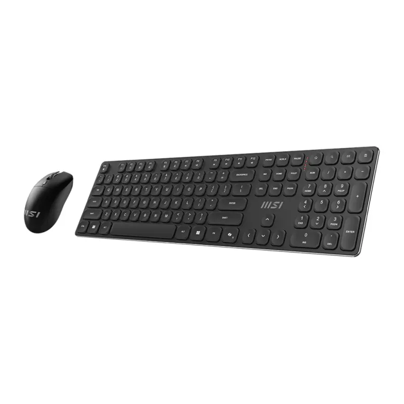 MSI FORGE K210 WIRELESS COMBO Teclado y ratón con Home/Office USB negro