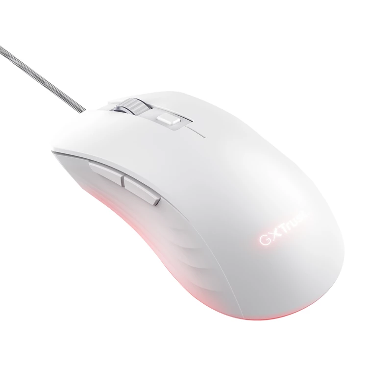 Trust GXT924W YBAR+ Ratón Gaming diestro USB Type-A óptico 25600 DPI