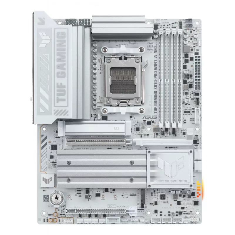 Placa base ASUS TUF GAMING X870-PRO WIFI7 W NEO, AMD X870, Socket AM5, ATX, DDR5, 4 DIMM, 256 GB, Wi‑Fi 7, 5Gb Ethernet