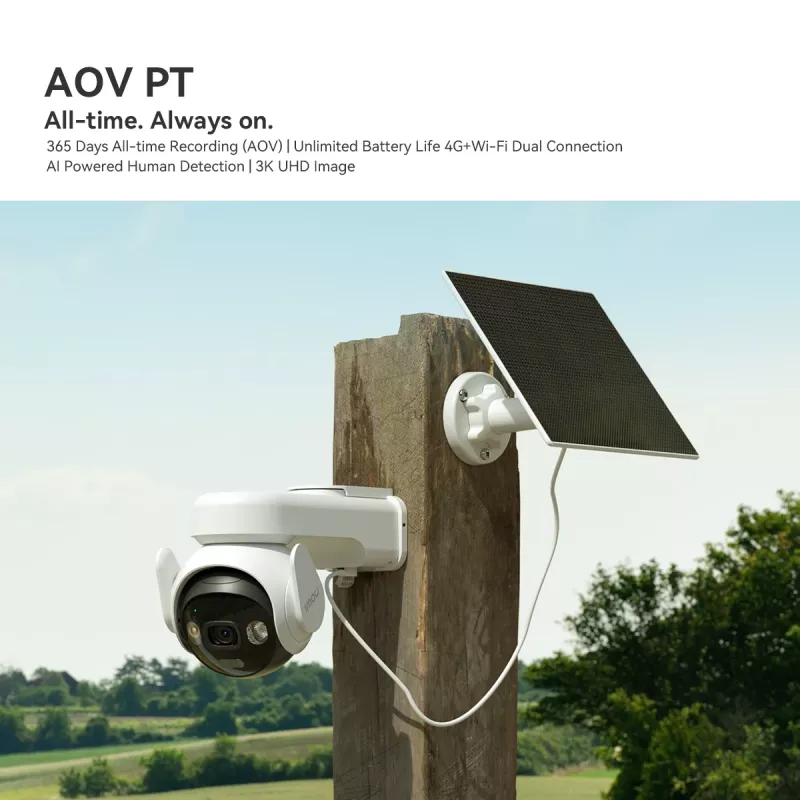 Imou AOV PT 5MP Cámara de vigilancia IP tipo torreta para exterior 2880 x 1620 píxeles montaje en pared