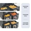 Ariete 4631 Double Freidora de aire 9L, 2400W, Capacidad total 9L, 11 programas, Multifunción, Hasta 3,6 kg de alimentos fritos Temperatura hasta 200°C, Doble cesta, Negro