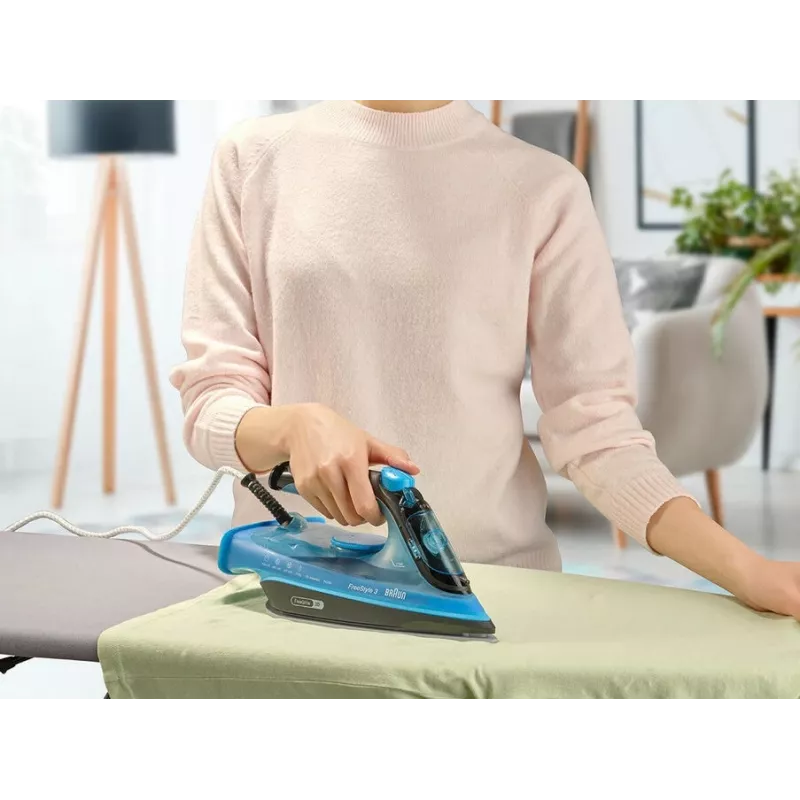 Braun FI3194BK Plancha de vapor suela cerámica 2400 W negro, azul