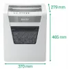 Destructora de documentos Leitz IQ Office Security P5, microcorte, 22,3 cm, 2 x 15 mm, 23 l, 250 hojas, 55 dB