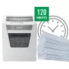 Destructora de documentos Leitz IQ Office Security P5, microcorte, 22,3 cm, 2 x 15 mm, 23 l, 250 hojas, 55 dB