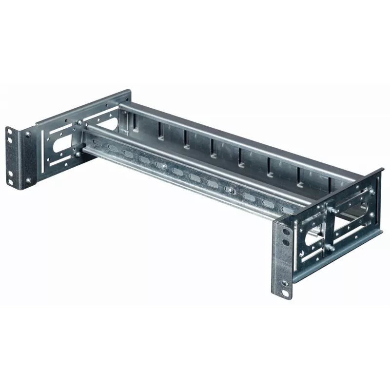 Equip EZR-DIN-4 módulo para carril DIN de 19 pulgadas 2U, RAL 7035
