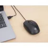 Ratón USB con cable Manhattan Comfort II, negro, 1000 dpi, USB-A, óptico, ambidiestro, portátil/compacto, tres botones con rueda de desplazamiento, tres años de garantía