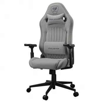 Silla gaming universal Cougar CGR-EPF-ROA — gris/negro, peso máx. 120 kg, medidas 710×670×1250 mm