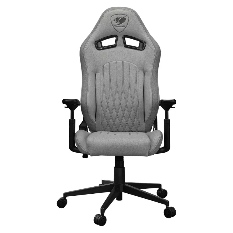 Silla gaming universal Cougar CGR-EPF-ROA — gris/negro, peso máx. 120 kg, medidas 710×670×1250 mm