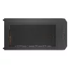 Caja de PC semitorre Cougar Airface FLO ARGB, negra — compatible con 2 ventiladores frontales de 180 mm, 1 trasero de 120 mm, unidades de 2,5