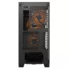 Caja de PC semitorre Cougar Airface FLO ARGB, negra — compatible con 2 ventiladores frontales de 180 mm, 1 trasero de 120 mm, unidades de 2,5
