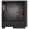 Caja de PC semitorre Cougar Airface FLO ARGB, negra — compatible con 2 ventiladores frontales de 180 mm, 1 trasero de 120 mm, unidades de 2,5