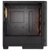 Caja de PC semitorre Cougar Airface FLO ARGB, negra — compatible con 2 ventiladores frontales de 180 mm, 1 trasero de 120 mm, unidades de 2,5