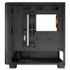 Caja de PC semitorre Cougar Airface FLO ARGB, negra — compatible con 2 ventiladores frontales de 180 mm, 1 trasero de 120 mm, unidades de 2,5