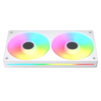 Ventilador frontal COUGAR Unity240-FB de 120 mm ARGB PWM (marco individual, 700–2500 rpm, FDB, 5,4 mmH2O, blanco)