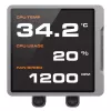 Refrigeración líquida todo en uno para CPU Cougar Poseidon Vistek Pro 240, ARGB, ventilador de 120 mm, 700–2500 RPM, negra