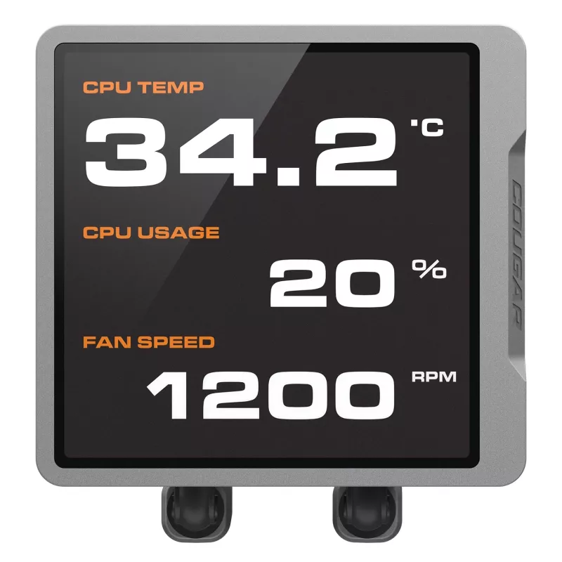 Refrigeración líquida todo en uno para CPU Cougar Poseidon Vistek Pro 240, ARGB, ventilador de 120 mm, 700–2500 RPM, negra