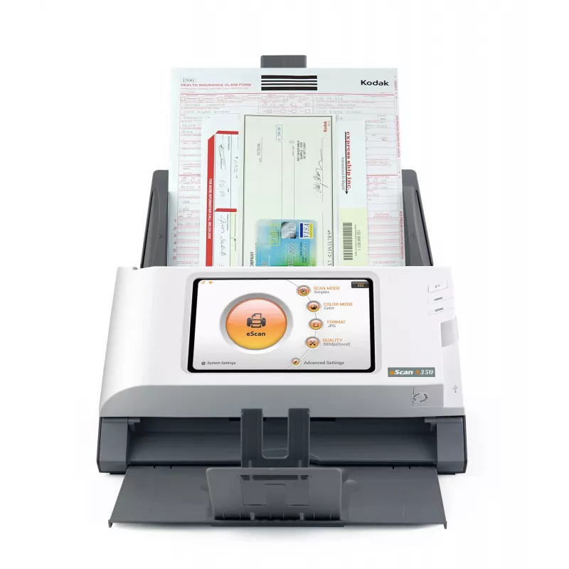 Escáner ADF Plustek eScan A350 Essential 600 x 600 DPI A4 negro, blanco