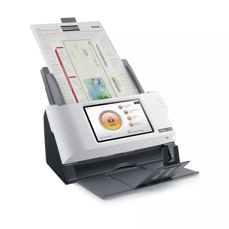 Escáner ADF Plustek eScan A350 Essential 600 x 600 DPI A4 negro, blanco
