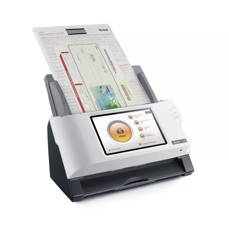 Escáner ADF Plustek eScan A350 Essential 600 x 600 DPI A4 negro, blanco