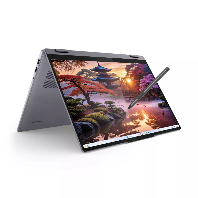 Lenovo IdeaPad 5 2 en 1 16AKP10 Copilot+ PC AMD Ryzen™ AI 5 340 Híbrido (2 en 1) 40,6 cm (16 inch) Pantalla táctil WUXGA 16 GB LPDDR5x-SDRAM 1 TB SSD Wi-Fi 7 (802.11be) Windows 11 Home alemán gris