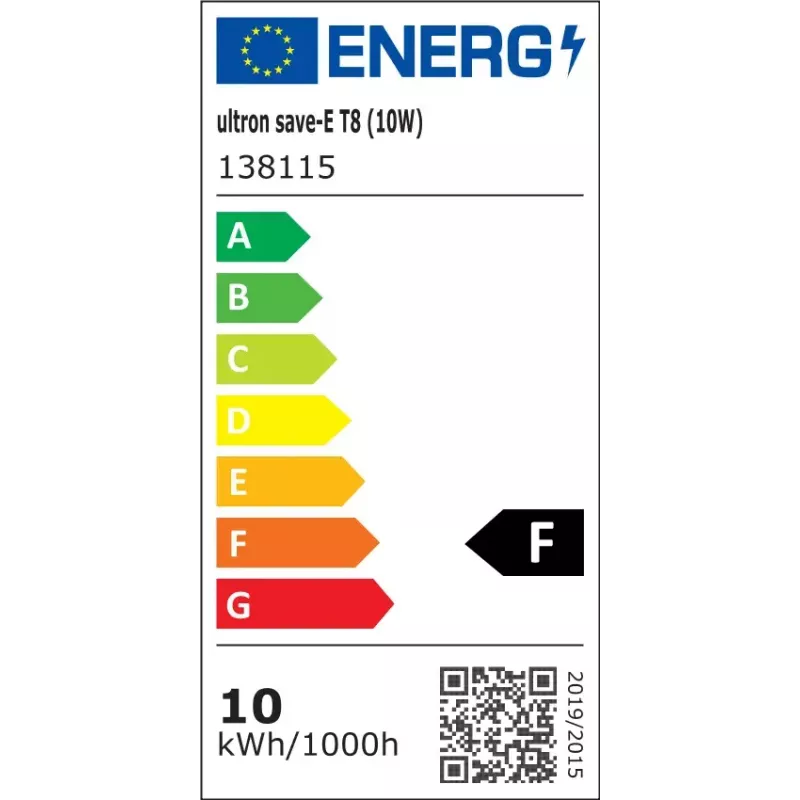 Lámpara de bajo consumo Ultron 138115 10W G13 4000K