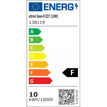 Lámpara de bajo consumo Ultron 138119 10 W E27 3000 K