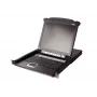 Consola de rack Secomp CL5708MW 17,3 inch (43,9 cm) LCD 1920×1080, teclado y ratón USB/PS/2, VGA, 1U, negro