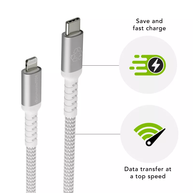 dbramante1928 re-charge Pro – Cable BRD 2m USB-C a Lightning -W