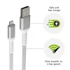 dbramante1928 re-charge Pro - Cable BRD 2,5 m USB-A a Lightning -W