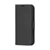 Funda de cuero tipo folio dbramante1928 Lynge MagSafe para iPhone 16 Plus – negro, 3 compartimentos para tarjetas, 6,7