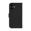 Funda de cuero tipo folio dbramante1928 Lynge MagSafe para iPhone 16 Plus – negro, 3 compartimentos para tarjetas, 6,7