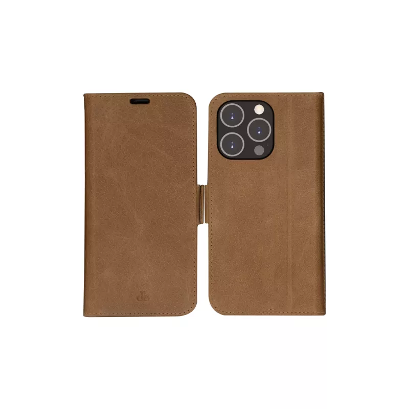 Funda cartera dbramante1928 iPhone 14 Pro Max tan 3 compartimentos para tarjetas