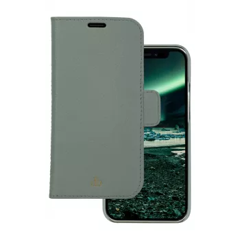 Funda cartera dbramante1928 New York para iPhone 13 Pro, verde, 3 compartimentos para tarjetas, compatible con 6,1