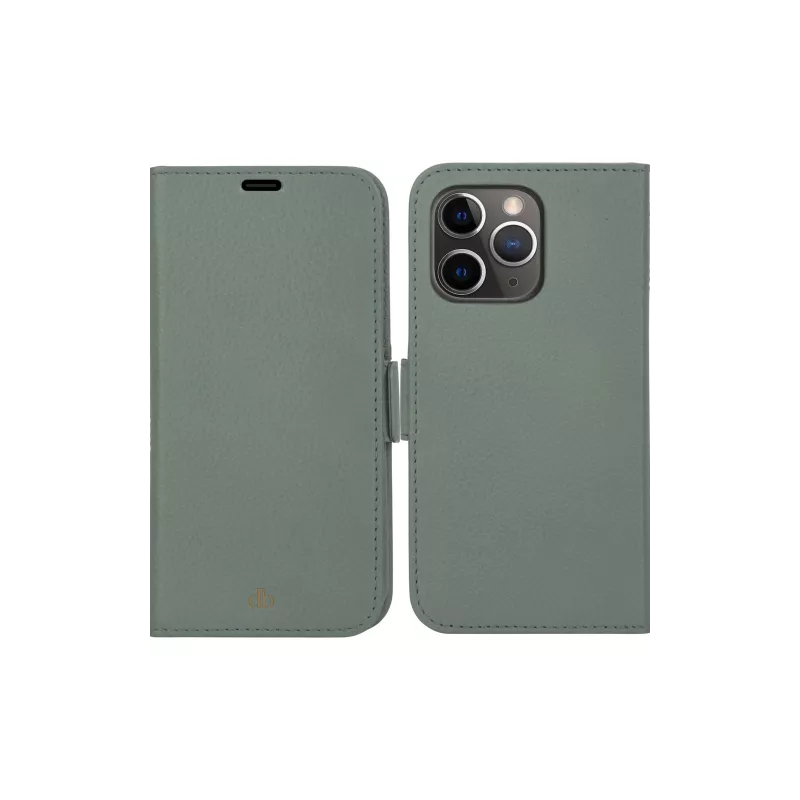 Funda cartera dbramante1928 New York para iPhone 13 Pro, verde, 3 compartimentos para tarjetas, compatible con 6,1