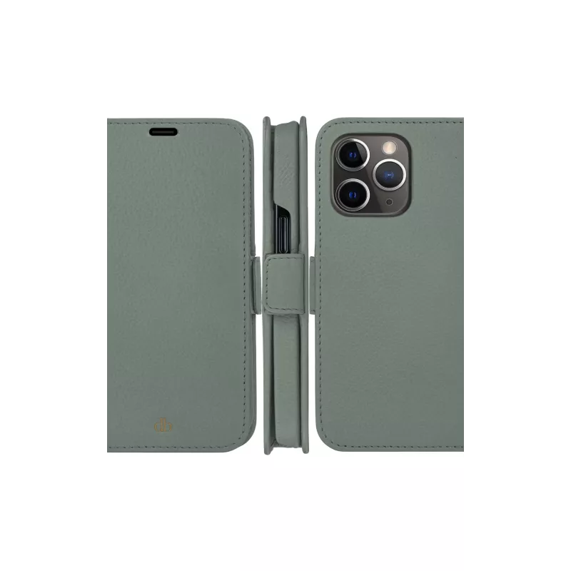 Funda cartera dbramante1928 New York para iPhone 13 Pro, verde, 3 compartimentos para tarjetas, compatible con 6,1