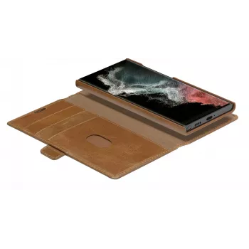 Funda tipo folio dbramante1928 Lynge para Samsung Galaxy S22 Ultra, tan, compatible con pantallas de hasta 17,3 cm (6,8