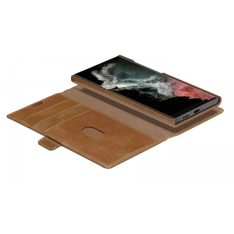 Funda tipo folio dbramante1928 Lynge para Samsung Galaxy S22 Ultra, tan, compatible con pantallas de hasta 17,3 cm (6,8