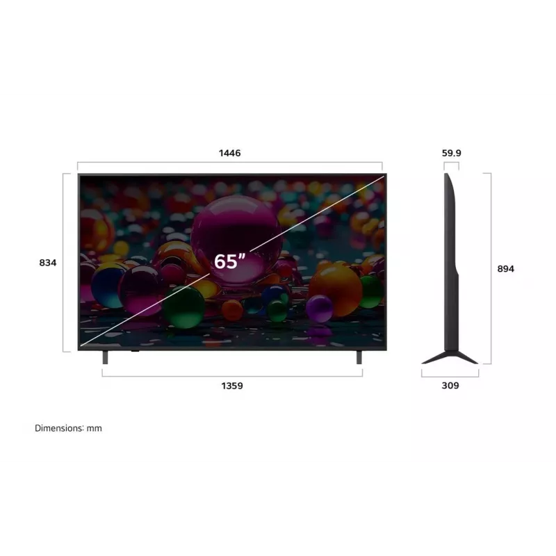 LG UHD AI 65UA75003LA TV 165,1 cm (65