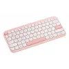 Teclado inalámbrico ASUS Marshmallow KW100 75% Bluetooth — QWERTZ alemán, interruptores de tijera, rosa